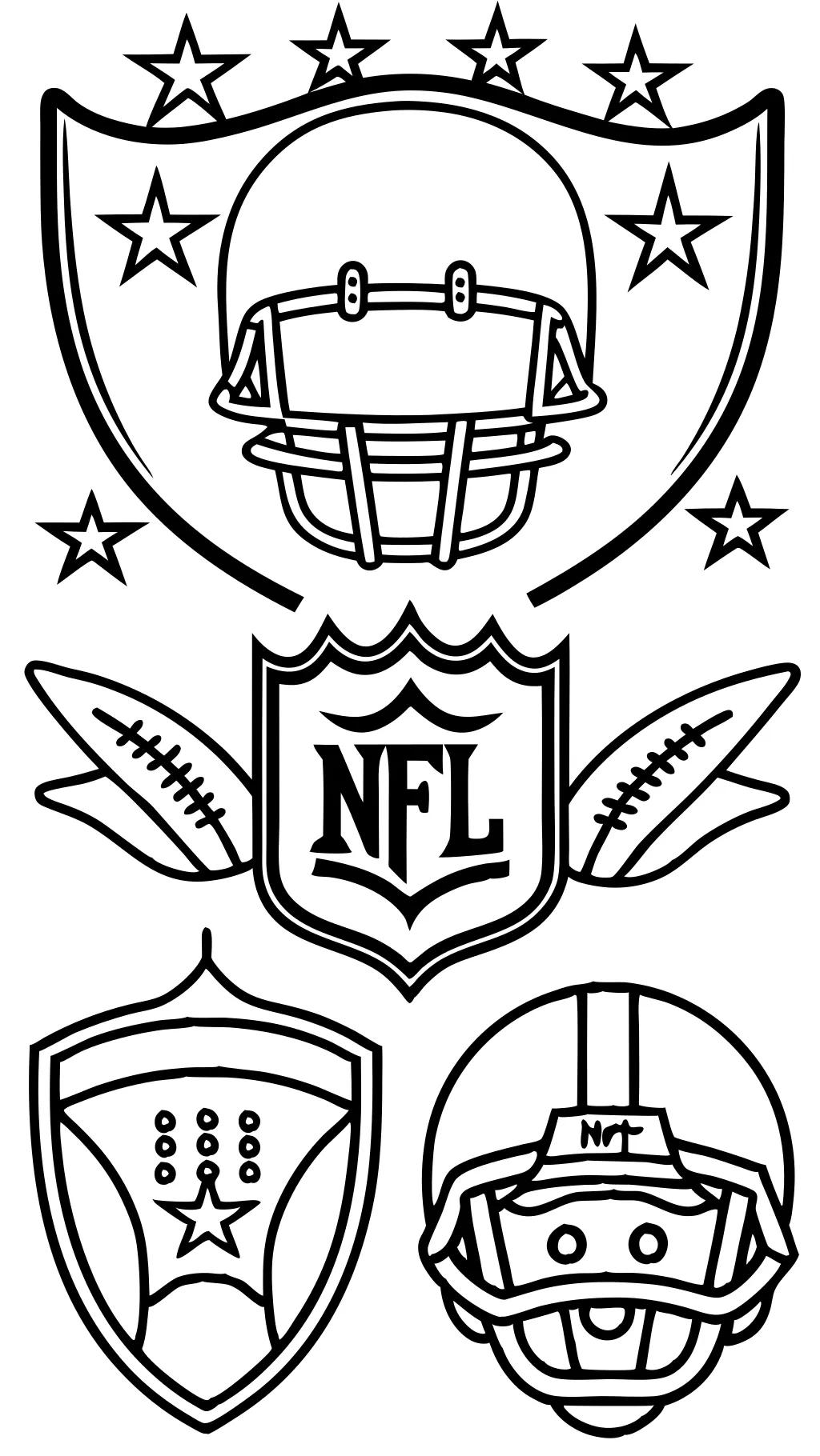 pages à colorier nfl à imprimer